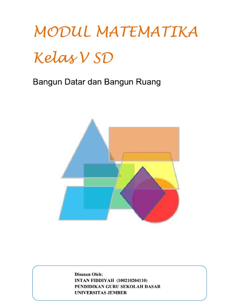 Modul Matematika Kelas 5 Sd Ps Pdf