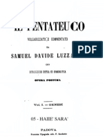 Samuel Davide Luzzatto Pentateuco Volgarizzato. Genesi 23-25