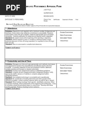 Performance EmployeePerformanceAppraisal