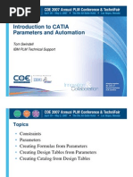 Introduction to CATIA Parameters and Automation
