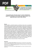 Com quantos paus se faz uma canoa_A arte do conhecimento empírico na construção de uma embarcação típica caiçara e sua importância para a preservação cultural. Sem nome