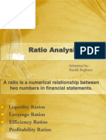 Ratio Analysis: Submitted By:-Hardik Baghmar