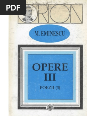 Eminescu Mihai Opere Iii De Iii