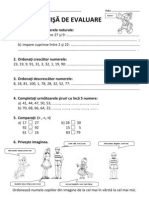 0 Ordonare Compararea 0 100 II