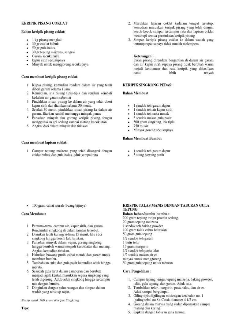 Keripik Pisang Coklat