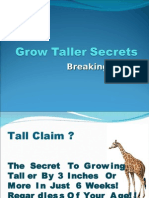 How To Get Taller - Grow Taller Secrets