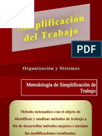 Simplificación Del Trabajo