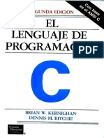 El Lenguaje de Programacion C (Ansi C) 2 Ed Kernighan - Ritchie Espaol Spanish