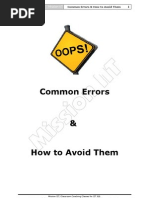 Common Errors 