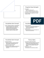 Teori Demografi