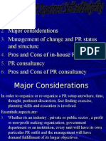 Organization of PR Department Staff and Budgeting Ch 3