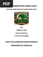 Download Sasaran Keselamatan Pasien Rumah Sakit by Masrizal Dt Mangguang SN127189887 doc pdf