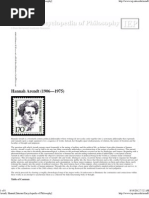 Arendt, Hannah [Internet Encyclopedia of Philosophy]
