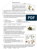 Avaliação Diagnóstica 6º Ano - Sre Ccaxambu