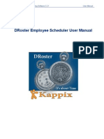 Droster Employee Scheduling Software 2.2.1 User Manual