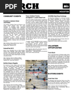 Monthly Calendar Of Events For Rei Houston Australia Leisure