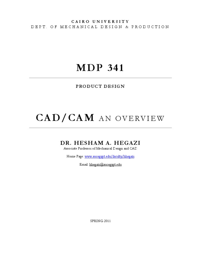 Report Cad Cam | PDF | Computer Aided Design | Conceptual Model