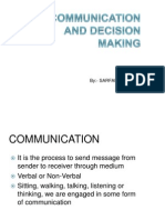 CH 8 (Communication & Decision Making)