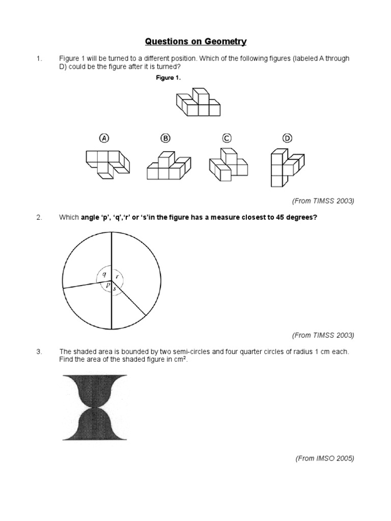 Geometry Challenges for Students | PDF