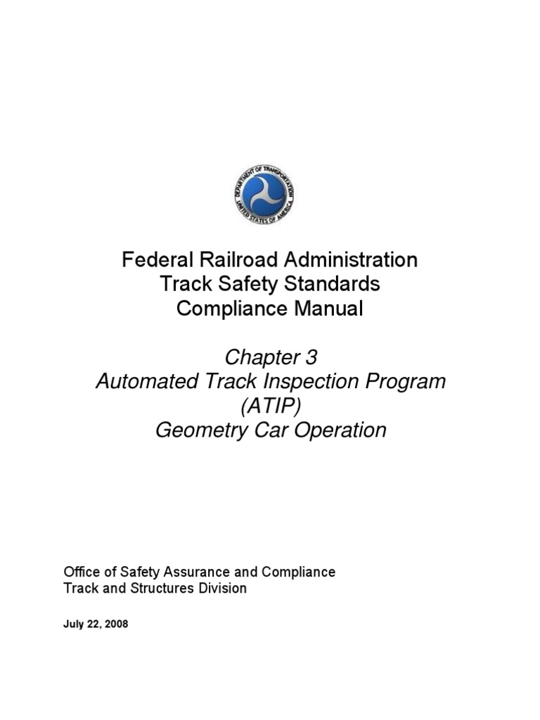 FRAAutomated Track Inspection Program CMChap3 Rail Transport
