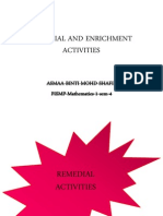 Asmaa Remedial and Enrichment Activities
