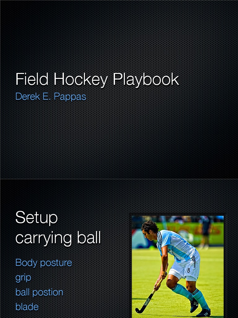 Field Hockey Playbook Scanning While Running With the Ball Teams