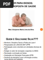 Palestra Lazer e Idosos