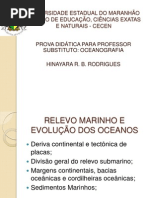 RELEVO MARINHO E EVOLUÇÃO DOS OCEANOS