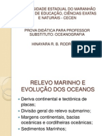 Relevo Marinho e Evolução Dos Oceanos