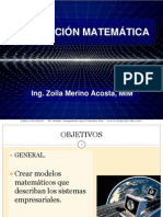 Modelación matemática sistemas