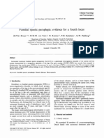 Familial Spastic Paraplegia- Evidence for a Fourth Locus