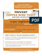 Copper Theft  Flyer