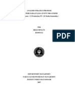 Analisis Strategi Promosi Pada Perusahaan Jasa Event Organizer PDF