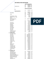 Daftar Harga Upah Dan Bahan