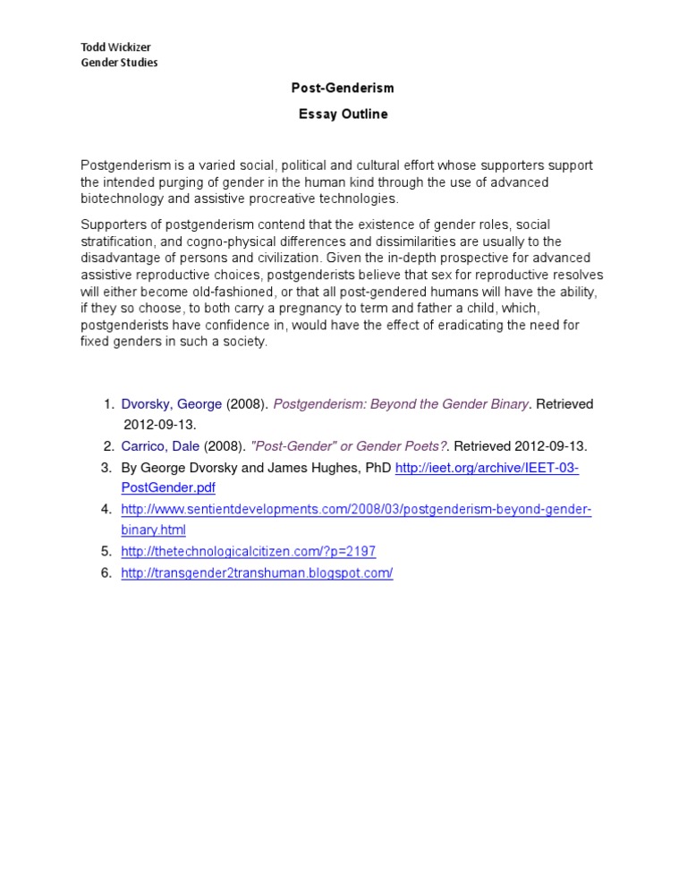 Understanding Postgenderism Concepts | PDF | Self-Improvement