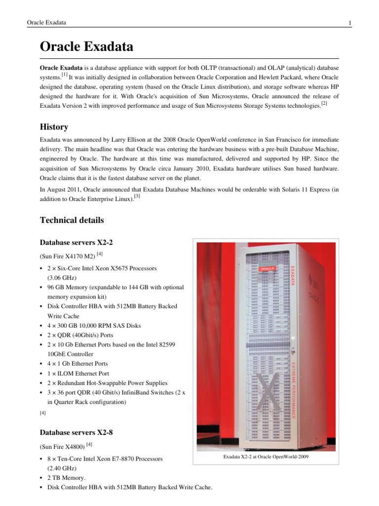 Oracle Exadata | PDF | Data Management | Computing