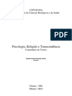 Psicologia, Religião e Transcendência - Comentários de Textos 1 (Gudyê)