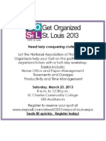 Get Organized St. Louis 2013 Flyer