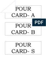 Pour Card-A Pour Card - B Pour Card - S