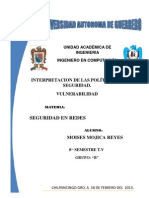 Políticas de Seguridad y vulnerabilidad de la Informaciòn