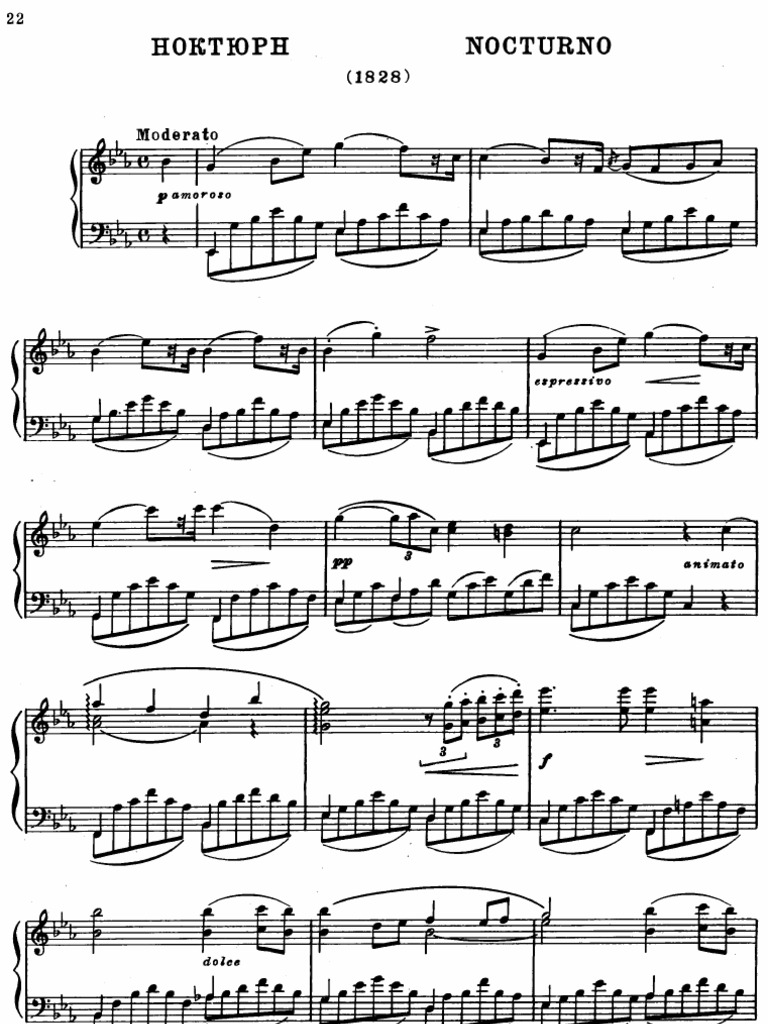 Glinka Nocturne Eb | PDF