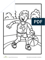 Color The Basketball Player