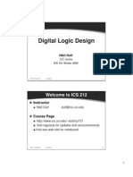 Digital Logic Design: Welcome To ICS 212