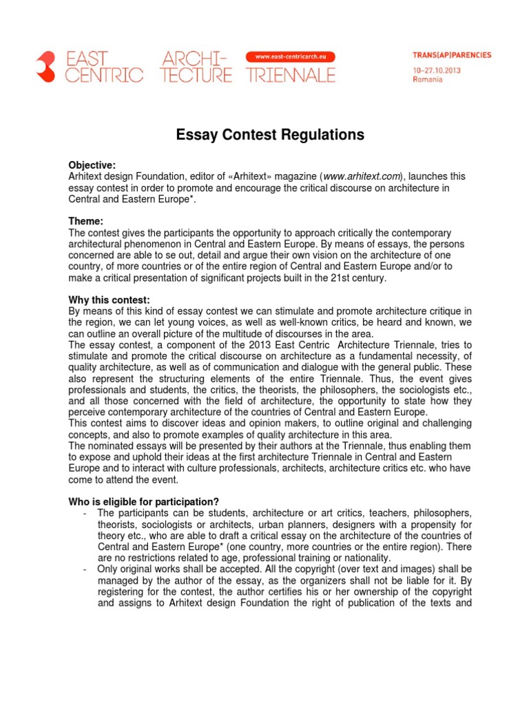 report on essay writing competition in college