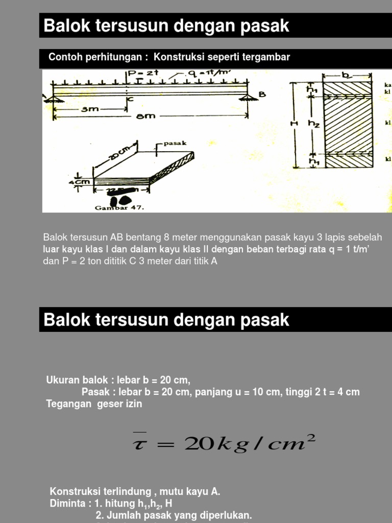 Contoh Soal Struktur Kayu