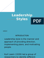 Leadership Styles: Click To Edit Master Subtitle Style