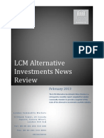Global Alternative Investments News Review Feb 2013