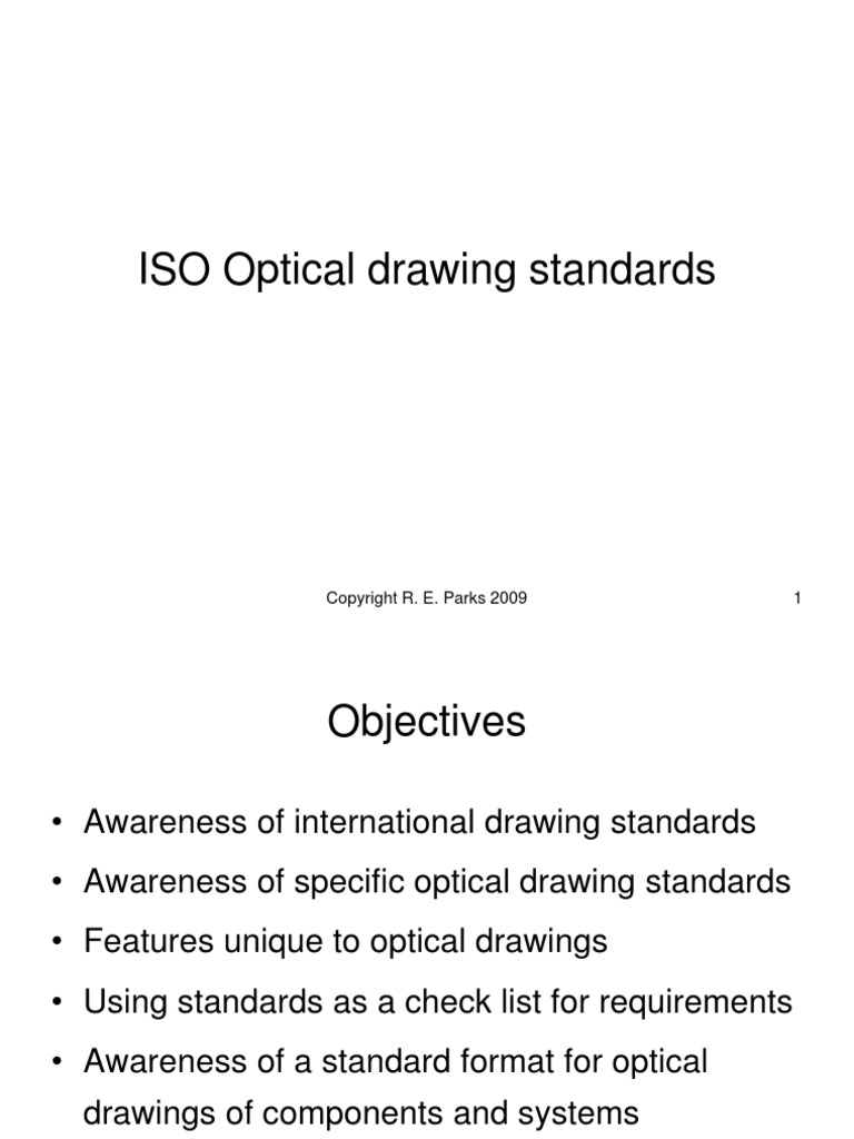 12 ISO Optical Drawing Standards Optics Engineering Tolerance