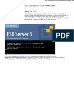 Instalación y configuración de VMWare ESX