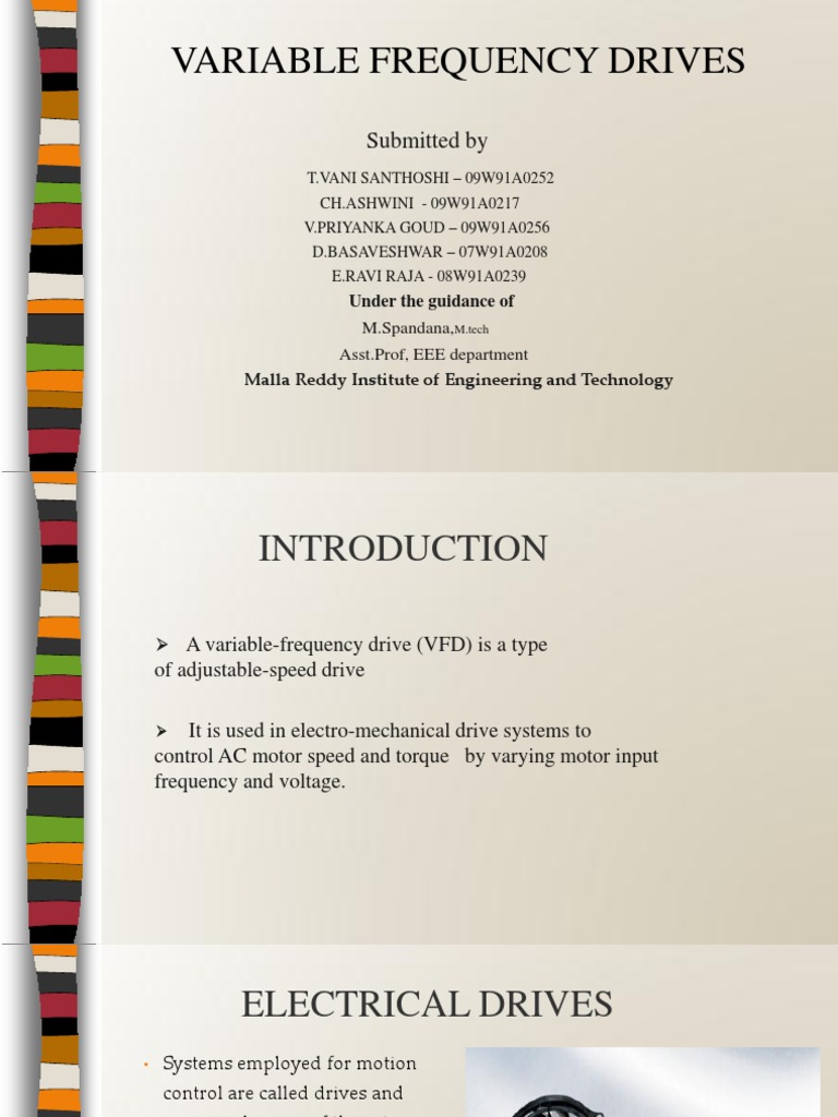Overview of Variable Frequency Drives | PDF | Power Inverter ...
